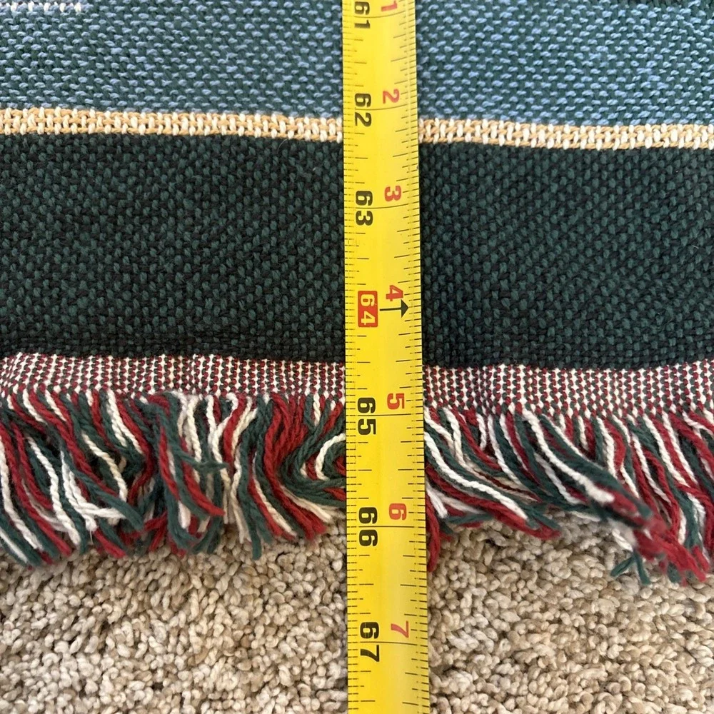 Department 56 New England Village‎ Series Christmas Winter Throw Blanket 65x45